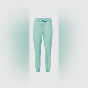 Figs High Waisted Zamora Joggers in Seaglass Size Medium